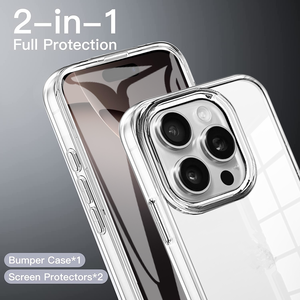 360 antigraffio trasparente protezione completa PET + TPU + custodia <span class=keywords><strong>per</strong></span> telefono <span class=keywords><strong>per</strong></span> <span class=keywords><strong>iPhone</strong></span> <span class=keywords><strong>5</strong></span> 6 7 8 SE 11 12 13 14 15 16 Pro Plus Mini XS - Product Image 3