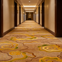 Tapis moderne en polyester imprimé en 3D, durable, lavable et antidérapant, pour hall d'hôtel de luxe, bureaux et salles de prière