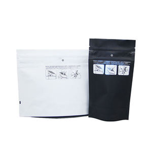 Thực Phẩm Lớp <span class=keywords><strong>Doypack</strong></span> Nhiệt <span class=keywords><strong>Seal</strong></span> Zip Khóa Gói Túi Nhôm Foil Mylar Tear Notch Matte Đen Đứng Lên Túi Bán Buôn - Product Image 4