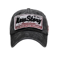 Gorra de Béisbol Vintage de Algodón Lavado, Modelo New Story SE.1964, Bordada, Estilo Americano, Ajustable, para Hombre y Mujer