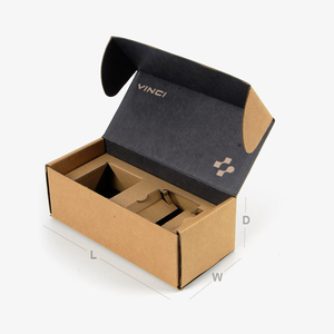 Wholesale Custom Printed Brown <b>Kraft</b> Corrugated Cardboard Mailer Shipping <b>Boxes</b> With Insert - Product Image 5