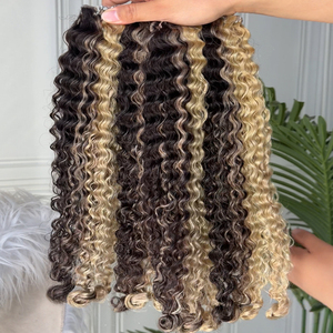 Extensiones de Cabello Humano Rizado Profundo con Trama de PU, Color Piano, para Venta al por Mayor - Product Image 3