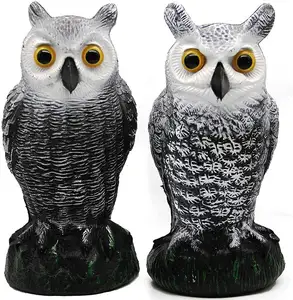 Realistic Resin Owl Outdoor Statues Versatile Resin Sculpture Perfect for Hunting and Home Decor