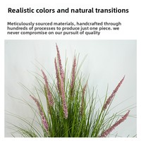 Bunga Lavender Buatan Tahan Api, Tahan UV, Tahan Lama, Ramah Lingkungan, Rumput Bawang, Tanaman Rumput Buatan, Tanaman Hijau Buatan