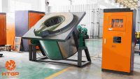 Four à induction inclinable à contrôle de précision |   Fonderie pour la transformation des déchets de cuivre et d'aluminium |   Unité de coulée électrique à sécurité renforcée 2026