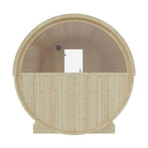 <span class=keywords><strong>Sauna</strong></span> en bois de pin naturel, <span class=keywords><strong>sauna</strong></span> extérieur en bois avec porte en verre et trou de ventilation - Product Image 3