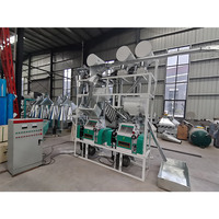 Moulin à farine à rouleaux auto-alimenté de petite taille 10TPD pour le blé et le riz