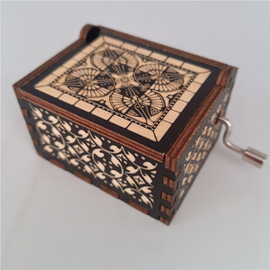 Venta caliente de fábrica caja de música canciones de música cristiana manivela caja de música Jesús me ama - Product Image 2