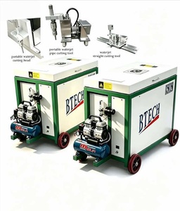 Machine de découpe à jet d'eau abrasive portable avec coupe-tuyaux, coupe-lignes, coupe-cercles et pistolet de découpe manuel, pression de 250 Mpa - Product Image 1
