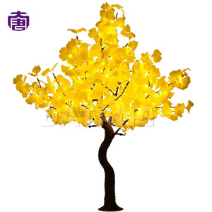 Golden Illuminated <b>LED</b> Ginkgo Tree <b>Light</b> Waterproof Decorative Autumn Landscape for Park Garden Street Festival Display for Sale - Product Image 3