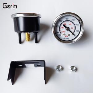 공장 직매-750mmhg -100kpa <span class=keywords><strong>40MM</strong></span> 진공 압력 게이지 의료용 가래 흡입 기계 용 <span class=keywords><strong>U</strong></span> 클램프이있는 블랙 스틸 케이스 - Product Image 4