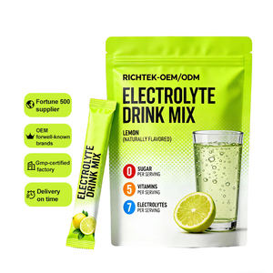 OEM điện bột hydrat hóa gói hương vị chanh thấp calo chất điện giải ngọt với Stevia chất điện giải năng lượng uống - Product Image 1