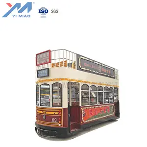 HK xe buýt hai tầng du lịch ứng dụng pin điện 16 chỗ mở loại xe buýt hai tầng