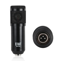 Microphone à condensateur de studio cardioïde en métal Xtuga BM800, kit complet avec support NB35