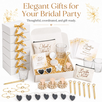 Ensemble cadeau de demande en mariage pour demoiselles d'honneur de 60 pièces avec verre à champagne, boîte cadeau, ensemble cadeau de mariage complet pour les fêtes nuptiales