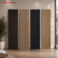 Panneaux acoustiques modernes en bois à lattes pour murs et plafonds, panneaux muraux acoustiques en bois pour appartements, maisons et bureaux