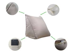 Lecture repos chambre salon <span class=keywords><strong>bureau</strong></span> lit coin <span class=keywords><strong>dos</strong></span> oreiller réglable triangulaire coussin matelassé mémoire perméable à l'air - Product Image 5