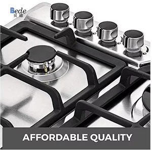 Table <span class=keywords><strong>de</strong></span> <span class=keywords><strong>Cuisson</strong></span> à <span class=keywords><strong>Gaz</strong></span> Encastrable 4 Brûleurs en Acier Inoxydable, Usage Domestique, Classe Énergétique A, Vente en Gros Usine, Prix Abordable - Product Image 4