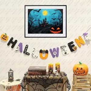 Halloween Posters and Prints Modern Home Decoration Wall Art Canvas Holiday Children's Room Cuadros Street