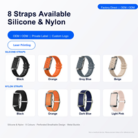 Bracelet intelligent DS07 sans écran, surveillance de la température corporelle 24h/24, surveillance complète de la santé, alerte de vibration d'appel, bracelet intelligent pour hommes et femmes
