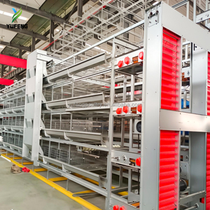 Sistema di allevamento moderno a 30000 strati per pollame, con gabbie a batteria a H per galline ovaiole e illuminazione - Product Image 1
