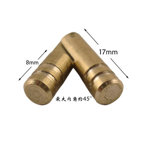 Chengyu Charnière cylindrique en laiton 5 mm à fente unique, charnière dissimulée pour meuble, pour boîte en bois, montage encastré, design minimaliste - Product Image 3