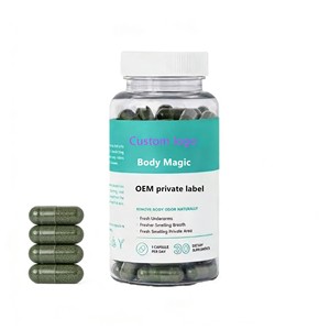 Fábrica GMP ISO HACCP Fabricante de Desodorante Personalizado com Etiqueta Privada, Cápsulas Mágicas de Clorofila para Adultos, Homens e Mulheres - Product Image 1