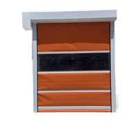 Porte roulante automatique anti-poussière et isolante pour atelier, avec moteur servo haute vitesse en PVC personnalisé en usine et contrôle intelligent, résistante au vent