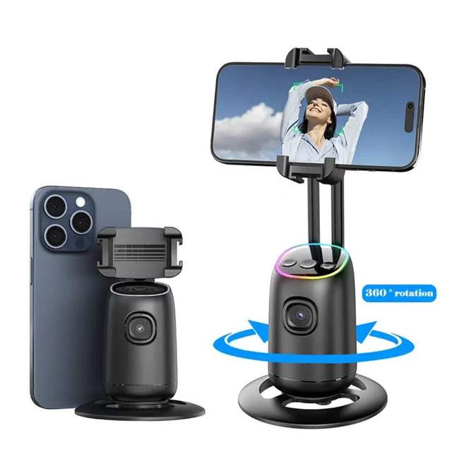 P05 Tracking Gimbal AI Face Following 360 Rotating Phone Holder Video Vlog Live Stabilizer Tripod Smartphone for 5.0/5.2