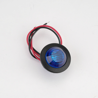Feux d'avertissement circulaires de 0,75 pouce, 0,6 W, feux latéraux pour train de marchandises, camion, IP67, feux latéraux à LED pour camion
