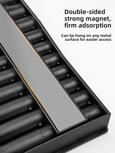 Magnetic Socket Organizer Rack Set | Strong Magnet Holder Rail <b>Tool</b> Storage Strip for Metric & Sockets A13 <b>DIY</b> Socket Organizer - Product Image 5