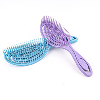 Paille de blé bouclée auto-nettoyante démêlante Anti-chute de cheveux Brosse à cheveux Nettoyeur Machine avec logo avec poils pour femmes