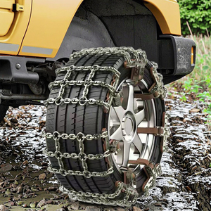 Nouvelle chaîne de <span class=keywords><strong>pneus</strong></span> à <span class=keywords><strong>neige</strong></span> transfrontalière universelle pour SUV véhicule tout-terrain anti-dérapant caractéristique de voiture Situation de boue d'urgence ajustement universel - Product Image 6