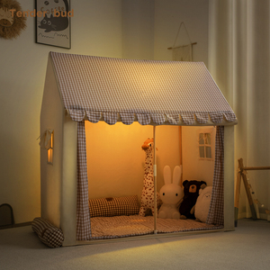 Tienda de Campaña Infantil Unisex con Forma de Castillo de Princesa, Tienda de Juegos Deportivos para Interiores con Ventanas para Niños de 5 a 7 Años - Product Image 4