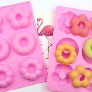 Moule en silicone écologique à 6 cavités en forme de fleur pour gâteaux, bougies, savons et résine, échantillon gratuit, OEM/ODM - Product Image 2