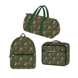 Preorder Wholesale Kids <b>Backpack</b> Mallard Ducks Pattern Boutique Back to <b>School</b> Children's Lunch Box Bag Matches Styles - Product Image 1