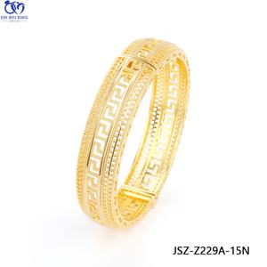 JXX JSZ-Z2284-234A-15N Brazaletes de Boda Unisex, Chapados en Oro de 24K con Circonita, Estilo Vintage, para Decoración de Fiestas en África y Dubái - Product Image 3