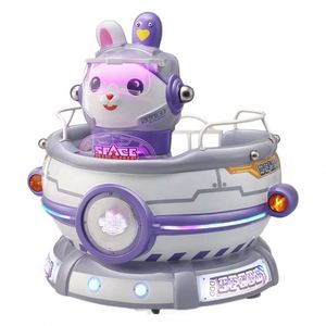Nouvelle machine de jeu à monnayeur pour enfants en PRV avec écran MP5, modèles Hamburger Dog, Space Rabbit, Turn Cup et Rocking Machine - Product Image 5