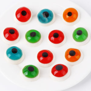 Fabricante Chino de <span class=keywords><strong>Dulces</strong></span> de Goma, Venta al por Mayor de Golosinas con Sabor a Frutas Mixtas, Gomitas Halal con Forma de Ojo - Product Image 1