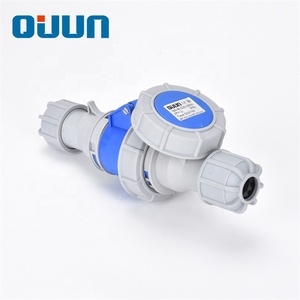 QUUN usine matériaux en Nylon 3Pin 32A ampare 220v IP67 étanche cuivre prise électrique industrielle prise connecteur support OEM - Product Image 5