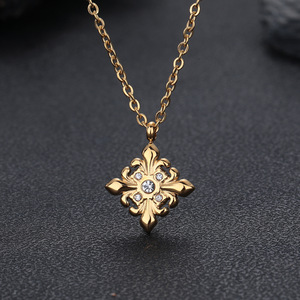 Gargantilla de Acero Inoxidable con Colgante de Iris para Mujer, Collar Minimalista de Lujo en Plata Pulida Sólida Chapada en Oro, Hipoalergénico - Product Image 6