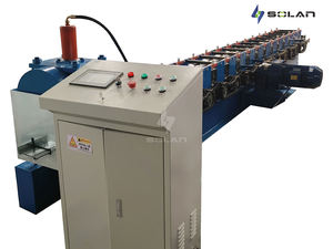 מכונת עיצוב פרופילים לגלגול דלתות תריס אלומיניום ופלדת אל-חלד בצורת L עם מנוע ומסבים, דגם סולן חדש לשנת 2025 - Product Image 6