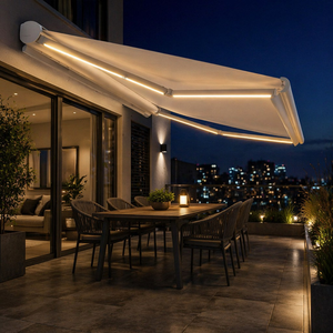 Auvent de terrasse motorisé de luxe <span class=keywords><strong>pour</strong></span> l'extérieur, <span class=keywords><strong>kit</strong></span> solaire à batterie rechargeable <span class=keywords><strong>pour</strong></span> cour résidentielle - Product Image 4