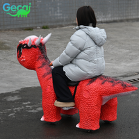 Manège de dinosaure animatronique de divertissement, scooter électrique à pièces pour enfants