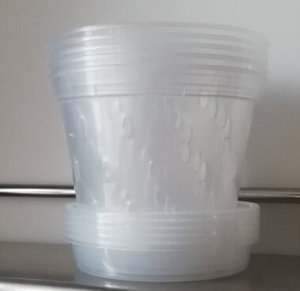 Vaso Trasparente in <span class=keywords><strong>Plastica</strong></span> PP Rigida per Orchidee Phalaenopsis, Contenitore Sospeso con Colonna d'Aria e Drenaggio Inferiore per Casa e <span class=keywords><strong>Giardino</strong></span> - Product Image 2