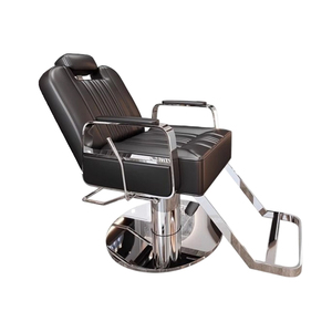Chaise de barbier ergonomique moderne Offre Spéciale meubles de Salon en métal Durable siège en cuir hydraulique inclinable hauteur de rotation de 360 degrés - Product Image 6
