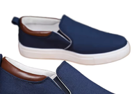 Nouvelles chaussures en toile pour hommes, grande taille, pour le commerce extérieur transfrontalier, à enfiler, avec semelle rehaussante en PU