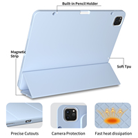 Populaire PU smart cover Soft clear TPU Stand étui pour tablette pour ipad mini6 8.3 pouces