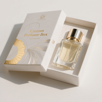 Boîte magnétique personnalisée pour emballage de luxe durable en noir pour parfum