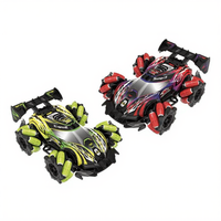 Voiture télécommandée RC de cascades avec détection de geste, 11 canaux, fonction drift, lumières musicales, pulvérisation de brume, double commande, gant de commande, pour enfants